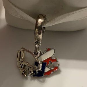 Pandora "Love Puerto Rico" jewelry charm frog enamel NEW